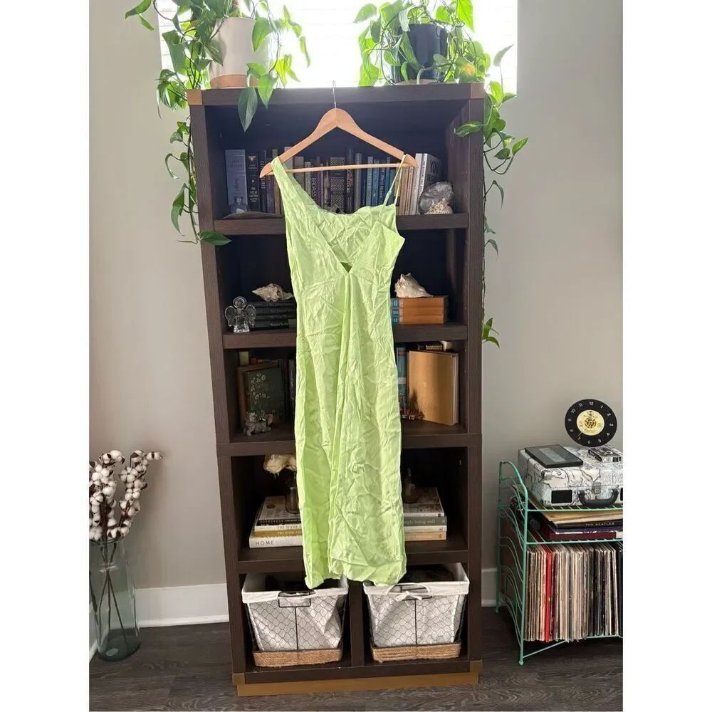 NWT For Love & Lemons Ilana Midi Dress In Green Size XS - Picture 9 of 13
